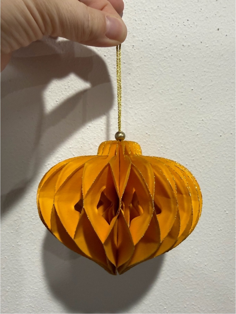 Louis Vuitton Gold Paper Ornament from 2023 Collectible New